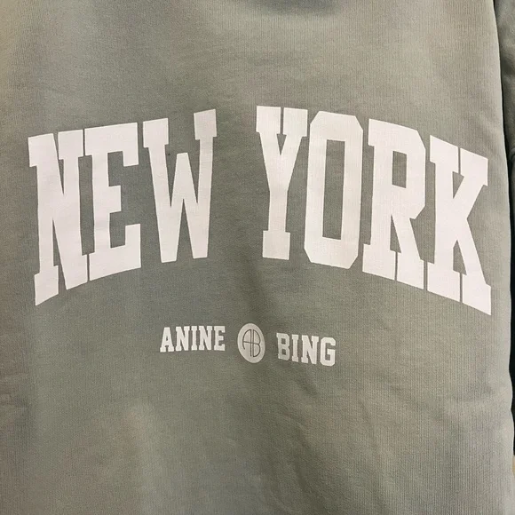 Anine Bing Jaci New York Sweatshirt Size S LIMITED EDITION NO Longer Ava…